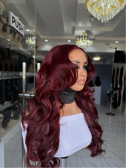 22" layered bounce 5*5 SDD  burgundy