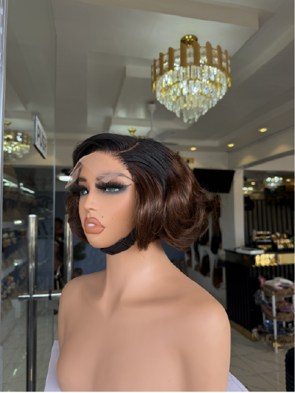 5*5 layered bob 2 tone