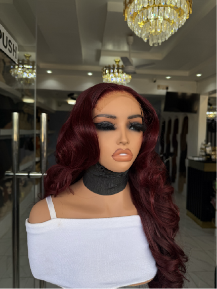 22" layered bounce 5*5 SDD  burgundy