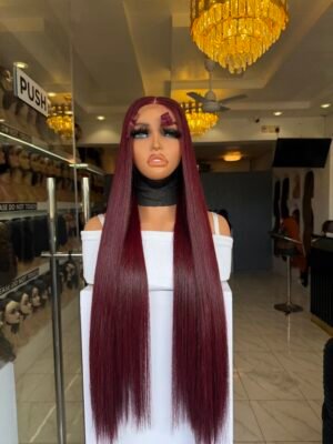 26″ Vietnamese SDD Bone Straight 2*6 Closure – Wine 26″ Vietnamese SDD Bone Straight 2*6 Closure – Wine