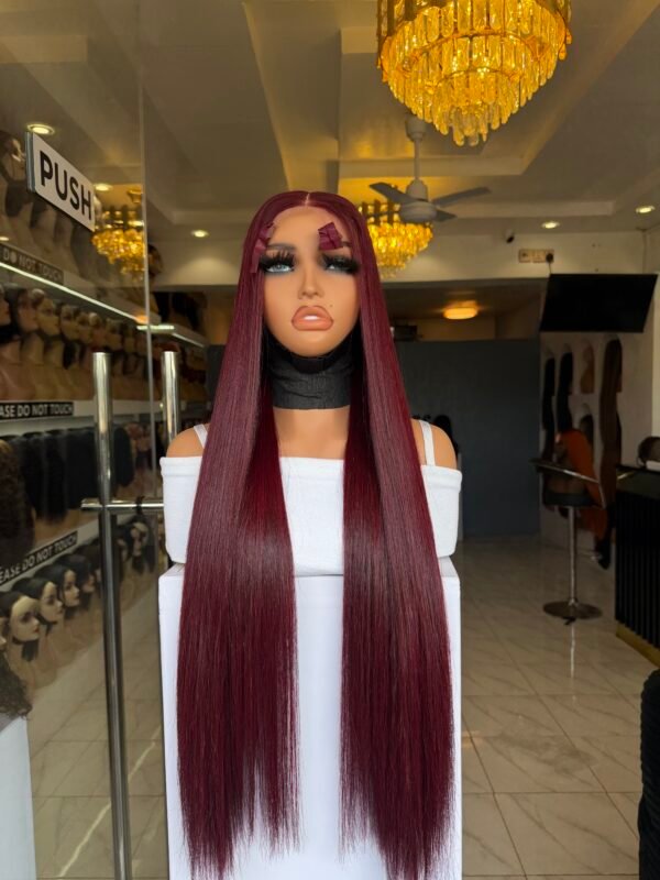 26″ Vietnamese SDD Bone Straight 2*6 Closure – Wine