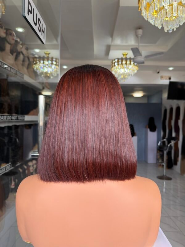 IMG_1811 10" Vietnamese SDD Bone Straight 2*6 Closure - Coffee Brown