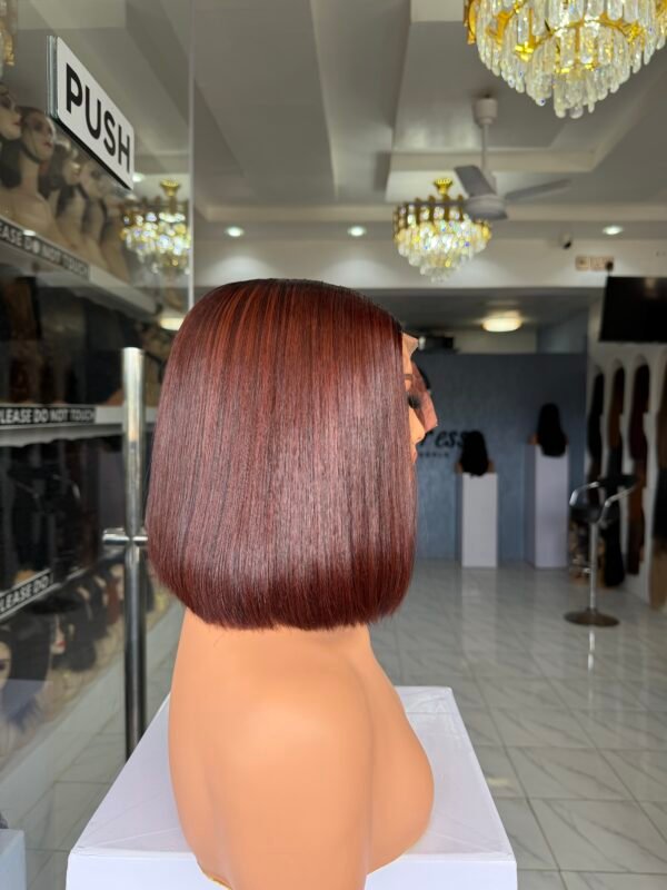 IMG_1812 10" Vietnamese SDD Bone Straight 2*6 Closure - Coffee Brown
