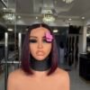 10β³ Vietnamese SDD Bone Straight 2*6 Closure Dark Burgundy 10β³ Vietnamese SDD Bone Straight 2*6 Closure
