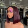 IMG_1823 10β³ Vietnamese SDD Bone Straight 2*6 Closure - Dark Burgundy