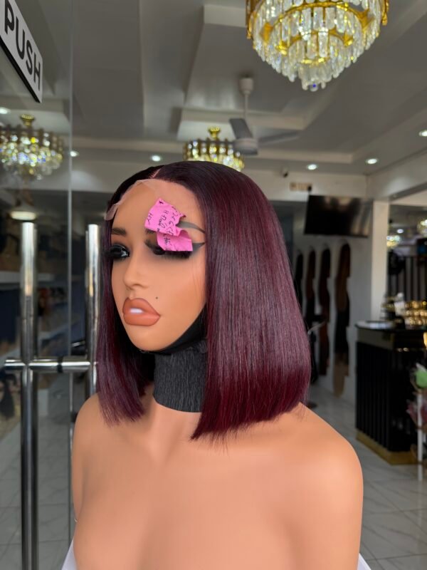 IMG_1823 10β³ Vietnamese SDD Bone Straight 2*6 Closure - Dark Burgundy