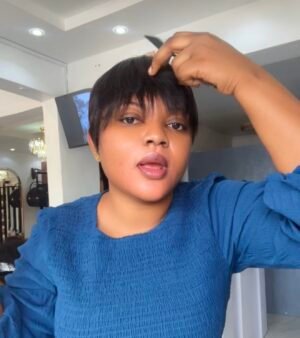 Flat pixie cut