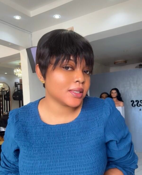 Flat pixie cut