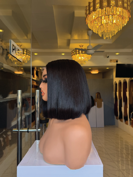 10" Vietnamese bone straight with 2*6 closure black