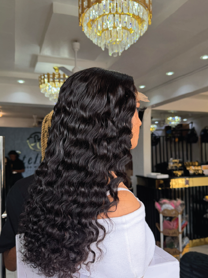 30" loose Jeri curls with 5*5 closure