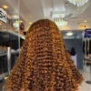 16" pixie curls with 5*5 closure piano color DD
