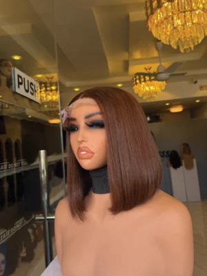10" Vietnamese bone straight with 2*6 closure brown