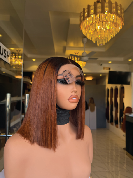 10" Vietnamese bone straight with 2*6 closure two toned