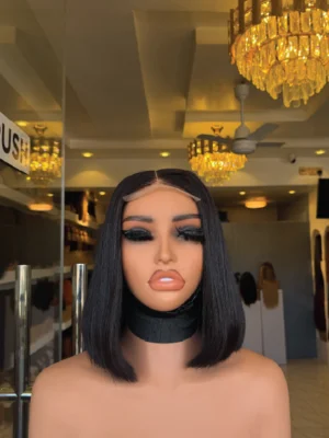 10" Vietnamese bone straight with 2*6 closure black