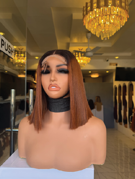10" Vietnamese bone straight with 2*6 closure two toned